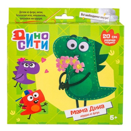 A set of game for sewing from felt Diniti "Mom with a bouquet"