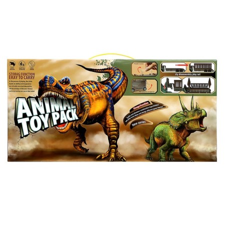 Dino gaming set includes 2 trucks and dinosaurs-25