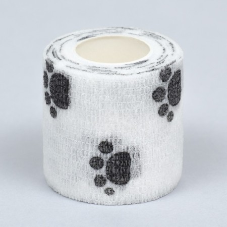 The self -fixed bandage "paws", 5 cm, max. Extensibility 4.5 m, white-2