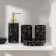 A set of accessories for the bathroom "Loft", 4 items (dispenser 250 ml, soap dish, 2 glasses), black color