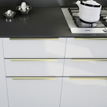 Handle Cappio RT001au, l = 600, m/o 480, color satin gold-1