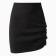 Women's skirt Minaku: Casual Collection Black Color, Rr. 48