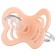 Nipple - orthodontic dummy, silicone, +6 months, with a holder, pink color