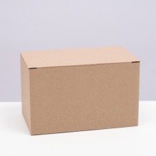 The box is folding, brown, 20 x 12 x 12 cm
