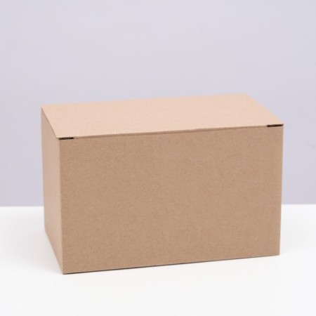 The box is folding, brown, 20 x 12 x 12 cm