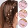 Hair piercing "Leaves", 3.5 × 1 cm, 10 pcs, golden color