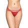 Thong with Softline Collection rhinestones, red color, s/m