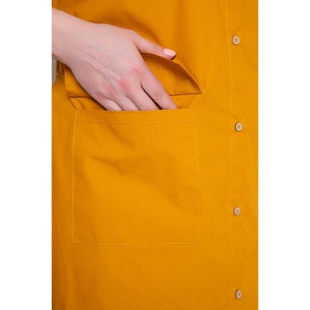 Dress shirt female Prima Linea, size 58, orange color-9