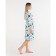 Women's bathrobe Ethel "Mint Mood" sleeve 3/4, size 42-44, waffle 200g/m2, 100% cotton