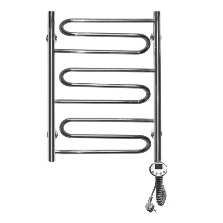 Domoterm electric heated towel rail "Ophelia", 500 x 700 mm, 9 crossbars, right, chrome