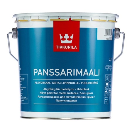 Alkyd Tikkurila Panissarimali paint and a half -glossal anti -corrosion 2.7l