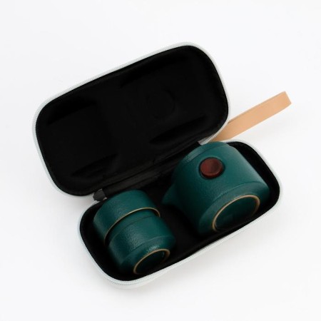 A set for the tea ceremony 4 items, 2 people, a cup 25 ml, a kettle of 150 ml-1