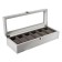 Casket wood for watch 6 departments "Style" white 12.7x8x33 cm