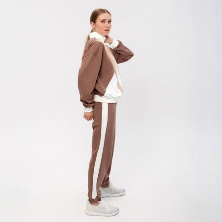 Women's costume (sweatshirt, trousers) minku: Casual Collection Color Ecrew, size 42-1