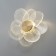 Bra "flower" Led 3000k gold 20x20x10cm