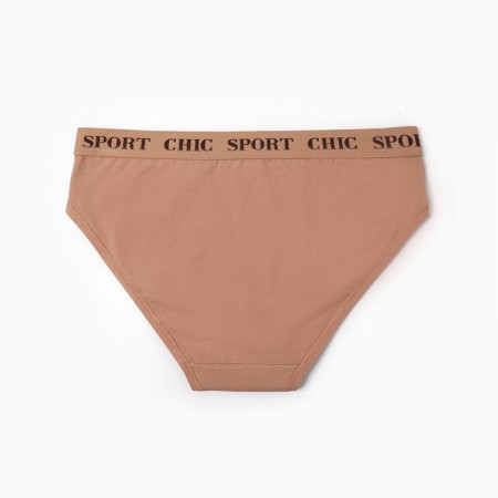 Panties female slips, beige color, size 50 (xl)-2