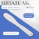 Spatula for depilation, 18.5 cm, white color