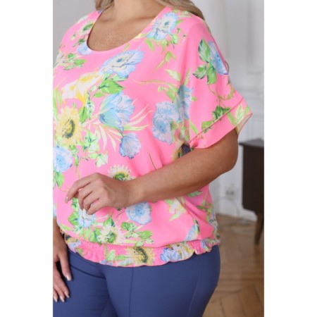 Female blouse, size 52, pink color-7