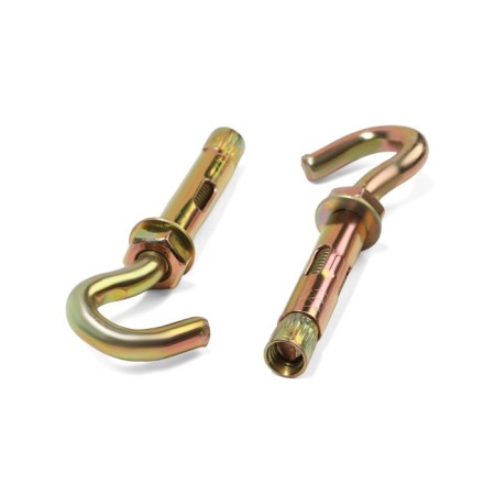 Anchor bolt of scrap, with a hook, galvanized, 10x60 mm, 50 pcs-5