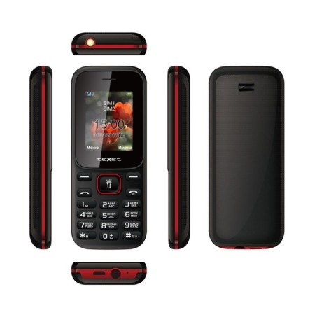 Cell phone Texet TM-128 Black Red-2