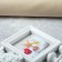 Photo frame plastic in 6 photos 9x9, 9x13, 10x15 cm "Flower arch" White 29x35 cm