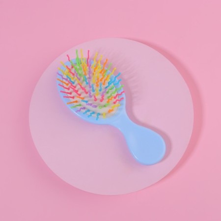 Comb - mini massage, 14 × 6 cm, MIX drawing-4