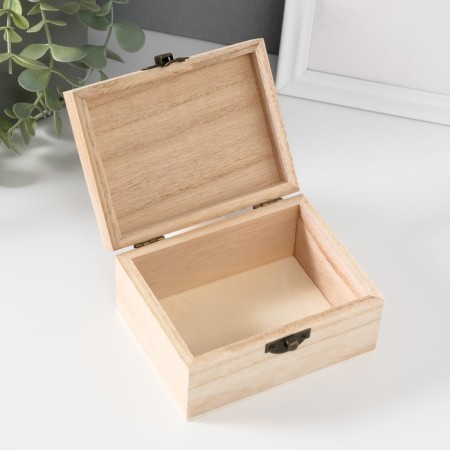 Casket wood for painting "rectangular" 6x12x9 cm-1