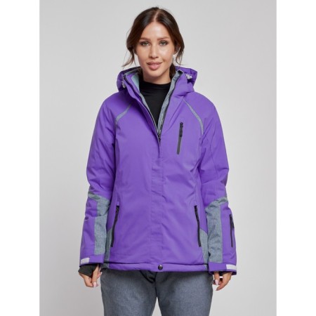 Ski jacket female winter, size 42, purple color