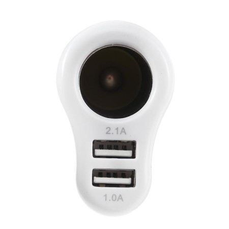Torso cigarette lighter, USB 1 A / 2.1 A, 60 W, 12/24 V, MIX-4