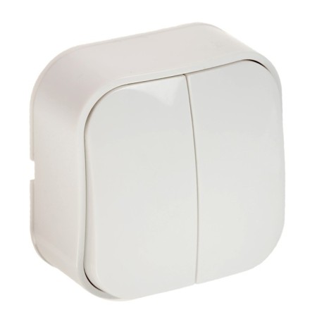 Switch Luazon Lighting "MSC", 10 A, 2 keys, white-1
