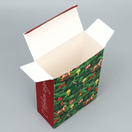 Folding box "New Year's fairy tale", 16 x 23 x 7.5 cm, New Year-4