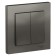 Switch SE AtlasDesign, 10 A, 2 keys, assembly, CC. 5, color steel