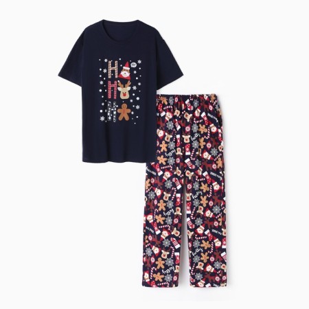 Homemade male "Gingerbread" set (T -shirt, trousers), ink color, size 54-2