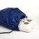 A bag for shoes on a lace, "ZFTS", an outer pocket, a reflective strip, blue color