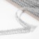Weep decorative, metallized, 10 ± 1 m, 15 mm, silver color