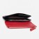 Women's wallet on magnets, black/red color