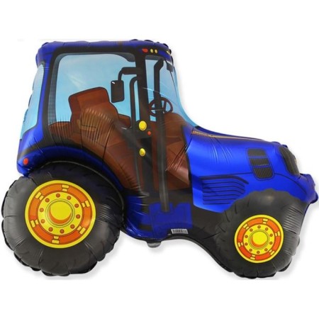Foil ball 12 "Blue Tractor", mini-figure