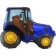 Foil ball 12 "Blue Tractor", mini-figure