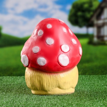 Garden figure "Frog on fly agaric" 19*21*26cm-2