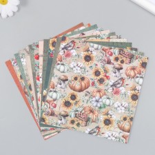 A set of scrapbooking paper 12 sheets 12 designs 