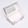 Folding box with a window for marshmallows "pastel butterflies", 25 x 15 x 7 cm