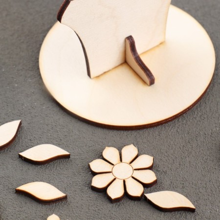 Harvesting for creativity "Flower tree with a bird"-5