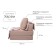 Armchair - Harvey Harvey Crumpaced Buke with a cloak - mattress, size 75 x 100 x 90 cm, brown color