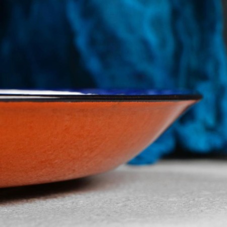 Largan Rishtan ceramics "Patterns", 36 cm, blue-2