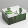 Gift folding box, packaging, “leaves”, 31.2 x 25.6 x 16.1 cm