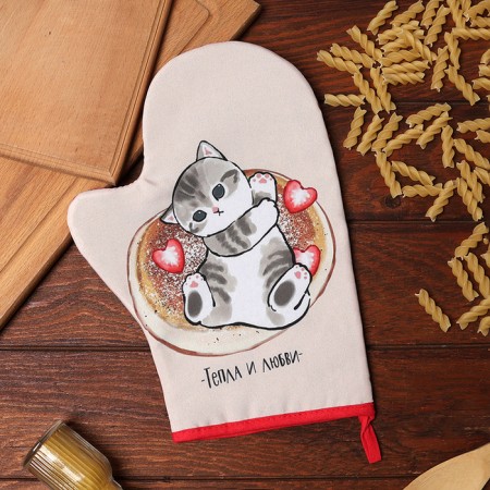 Mittens-output of the share "Cat" 20x28 cm, 35% HL, 65% PE, Vatin 250 g/m2