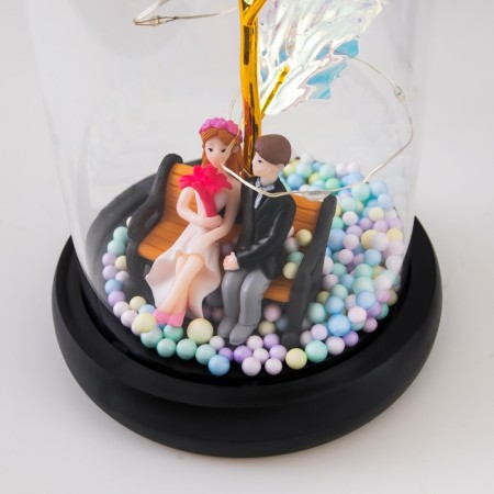 Nightlight "Happy Day" LED from batteries 3haaa 11x11x21.5 cm Risalux-5