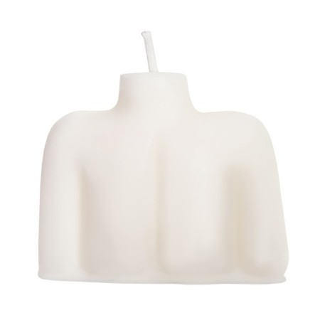 Candle Pecado BDSM "Women's Silhouette", white color, 49 g-2