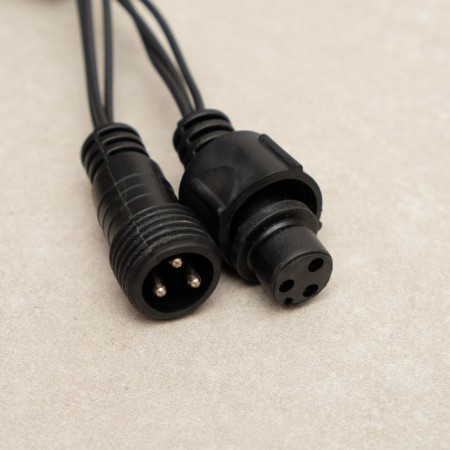 Garland "Network" 2 × 1.5 m, IP44, UMS, dark thread, 192 LED, glow blue, 220 V-5
