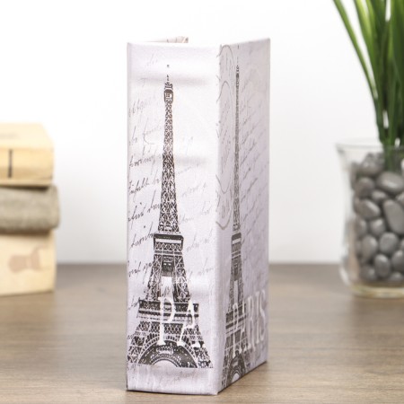 Broke-book tree "Eiffel Tower. Paris" leatherette 17x11x5 cm-2